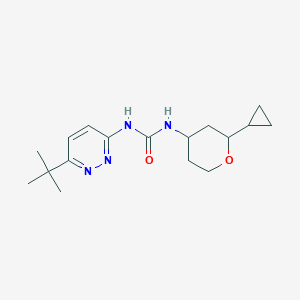 1-(6-Tert-butylpyridazin-3-yl)-3-(2-cyclopropyloxan-4-yl)urea