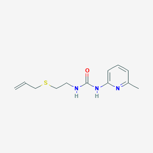 1-(6-Methylpyridin-2-yl)-3-(2-prop-2-enylsulfanylethyl)urea