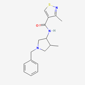 N-(1-benzyl-4-methylpyrrolidin-3-yl)-3-methyl-1,2-thiazole-4-carboxamide