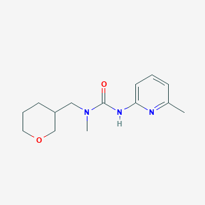 1-Methyl-3-(6-methylpyridin-2-yl)-1-(oxan-3-ylmethyl)urea