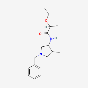 molecular formula C17H26N2O2 B7656655 N-(1-benzyl-4-methylpyrrolidin-3-yl)-2-ethoxypropanamide 