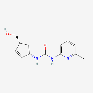 1-[(1S,4R)-4-(hydroxymethyl)cyclopent-2-en-1-yl]-3-(6-methylpyridin-2-yl)urea