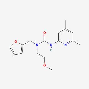 3-(4,6-Dimethylpyridin-2-yl)-1-(furan-2-ylmethyl)-1-(2-methoxyethyl)urea