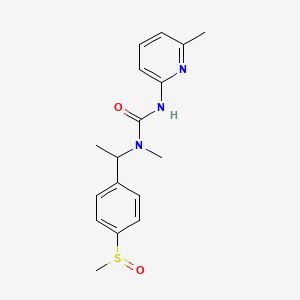 1-Methyl-3-(6-methylpyridin-2-yl)-1-[1-(4-methylsulfinylphenyl)ethyl]urea