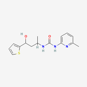 1-(4-Hydroxy-4-thiophen-2-ylbutan-2-yl)-3-(6-methylpyridin-2-yl)urea