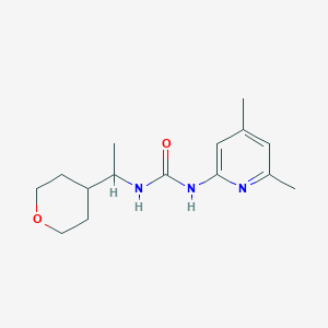 1-(4,6-Dimethylpyridin-2-yl)-3-[1-(oxan-4-yl)ethyl]urea