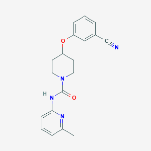 4-(3-cyanophenoxy)-N-(6-methylpyridin-2-yl)piperidine-1-carboxamide