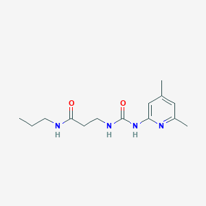 3-[(4,6-dimethylpyridin-2-yl)carbamoylamino]-N-propylpropanamide