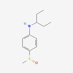 4-methylsulfinyl-N-pentan-3-ylaniline