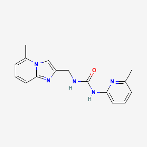 1-[(5-Methylimidazo[1,2-a]pyridin-2-yl)methyl]-3-(6-methylpyridin-2-yl)urea