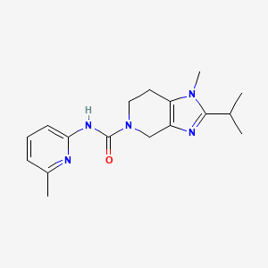 1-methyl-N-(6-methylpyridin-2-yl)-2-propan-2-yl-6,7-dihydro-4H-imidazo[4,5-c]pyridine-5-carboxamide