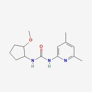 molecular formula C14H21N3O2 B7656763 1-(4,6-Dimethylpyridin-2-yl)-3-(2-methoxycyclopentyl)urea 