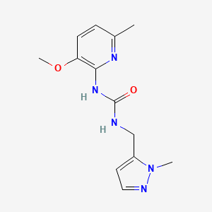 1-(3-Methoxy-6-methylpyridin-2-yl)-3-[(2-methylpyrazol-3-yl)methyl]urea