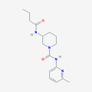 3-(butanoylamino)-N-(6-methylpyridin-2-yl)piperidine-1-carboxamide