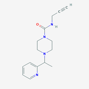 N-prop-2-ynyl-4-(1-pyridin-2-ylethyl)piperazine-1-carboxamide