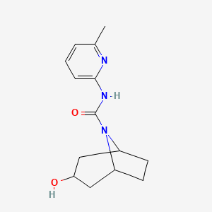 3-hydroxy-N-(6-methylpyridin-2-yl)-8-azabicyclo[3.2.1]octane-8-carboxamide