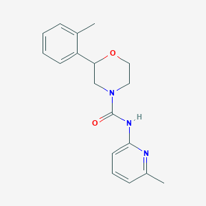 2-(2-methylphenyl)-N-(6-methylpyridin-2-yl)morpholine-4-carboxamide