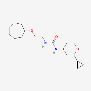 1-(2-Cycloheptyloxyethyl)-3-(2-cyclopropyloxan-4-yl)urea