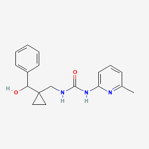 1-[[1-[Hydroxy(phenyl)methyl]cyclopropyl]methyl]-3-(6-methylpyridin-2-yl)urea