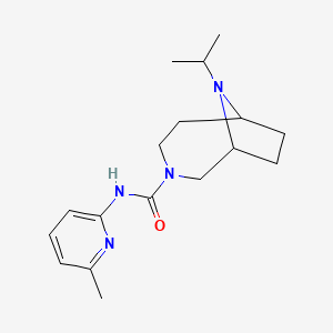 N-(6-methylpyridin-2-yl)-9-propan-2-yl-3,9-diazabicyclo[4.2.1]nonane-3-carboxamide