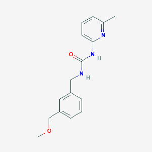 molecular formula C16H19N3O2 B7656964 1-[[3-(Methoxymethyl)phenyl]methyl]-3-(6-methylpyridin-2-yl)urea 