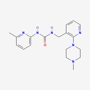 1-[[2-(4-Methylpiperazin-1-yl)pyridin-3-yl]methyl]-3-(6-methylpyridin-2-yl)urea