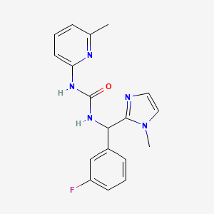 1-[(3-Fluorophenyl)-(1-methylimidazol-2-yl)methyl]-3-(6-methylpyridin-2-yl)urea