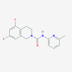 5,7-difluoro-N-(6-methylpyridin-2-yl)-3,4-dihydro-1H-isoquinoline-2-carboxamide