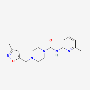 N-(4,6-dimethylpyridin-2-yl)-4-[(3-methyl-1,2-oxazol-5-yl)methyl]piperazine-1-carboxamide