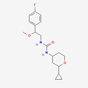 1-(2-Cyclopropyloxan-4-yl)-3-[2-(4-fluorophenyl)-2-methoxyethyl]urea