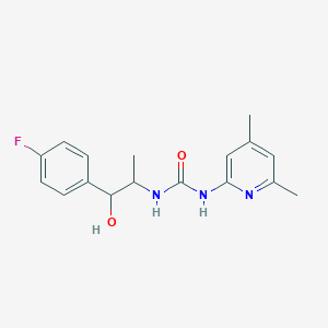 1-(4,6-Dimethylpyridin-2-yl)-3-[1-(4-fluorophenyl)-1-hydroxypropan-2-yl]urea