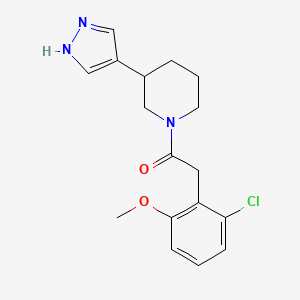 2-(2-chloro-6-methoxyphenyl)-1-[3-(1H-pyrazol-4-yl)piperidin-1-yl]ethanone