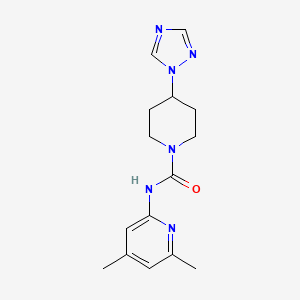 N-(4,6-dimethylpyridin-2-yl)-4-(1,2,4-triazol-1-yl)piperidine-1-carboxamide