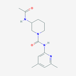 3-acetamido-N-(4,6-dimethylpyridin-2-yl)piperidine-1-carboxamide