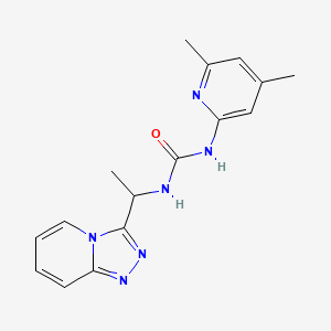 1-(4,6-Dimethylpyridin-2-yl)-3-[1-([1,2,4]triazolo[4,3-a]pyridin-3-yl)ethyl]urea