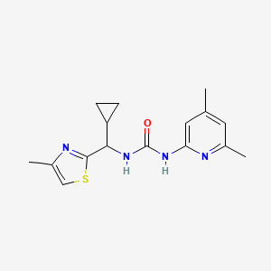 1-[Cyclopropyl-(4-methyl-1,3-thiazol-2-yl)methyl]-3-(4,6-dimethylpyridin-2-yl)urea