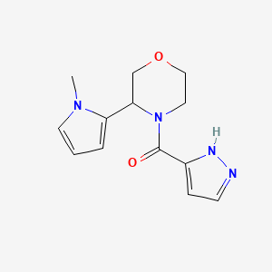 [3-(1-methylpyrrol-2-yl)morpholin-4-yl]-(1H-pyrazol-5-yl)methanone