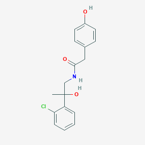 N-[2-(2-chlorophenyl)-2-hydroxypropyl]-2-(4-hydroxyphenyl)acetamide