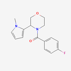 (4-Fluorophenyl)-[3-(1-methylpyrrol-2-yl)morpholin-4-yl]methanone