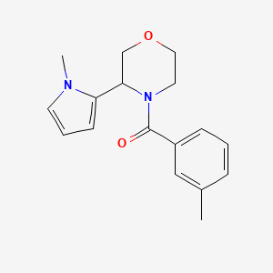 (3-Methylphenyl)-[3-(1-methylpyrrol-2-yl)morpholin-4-yl]methanone