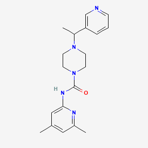 N-(4,6-dimethylpyridin-2-yl)-4-(1-pyridin-3-ylethyl)piperazine-1-carboxamide