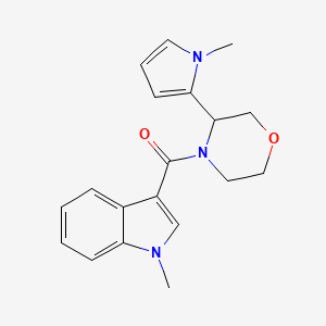 (1-Methylindol-3-yl)-[3-(1-methylpyrrol-2-yl)morpholin-4-yl]methanone