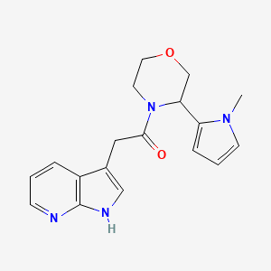 1-[3-(1-methylpyrrol-2-yl)morpholin-4-yl]-2-(1H-pyrrolo[2,3-b]pyridin-3-yl)ethanone