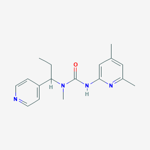 3-(4,6-Dimethylpyridin-2-yl)-1-methyl-1-(1-pyridin-4-ylpropyl)urea