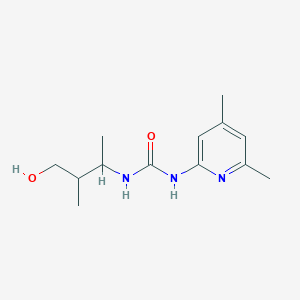 molecular formula C13H21N3O2 B7657299 1-(4,6-Dimethylpyridin-2-yl)-3-(4-hydroxy-3-methylbutan-2-yl)urea 