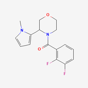 (2,3-Difluorophenyl)-[3-(1-methylpyrrol-2-yl)morpholin-4-yl]methanone