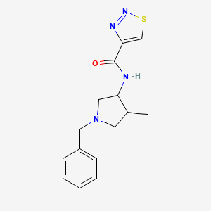 N-(1-benzyl-4-methylpyrrolidin-3-yl)thiadiazole-4-carboxamide