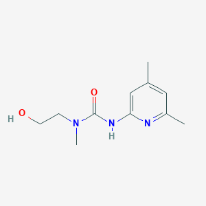 molecular formula C11H17N3O2 B7657345 3-(4,6-Dimethylpyridin-2-yl)-1-(2-hydroxyethyl)-1-methylurea 