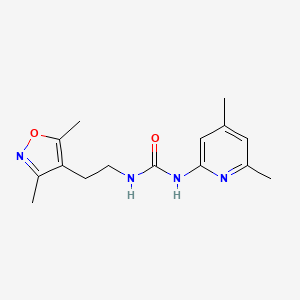 1-[2-(3,5-Dimethyl-1,2-oxazol-4-yl)ethyl]-3-(4,6-dimethylpyridin-2-yl)urea