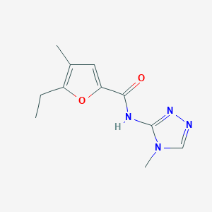 5-ethyl-4-methyl-N-(4-methyl-1,2,4-triazol-3-yl)furan-2-carboxamide